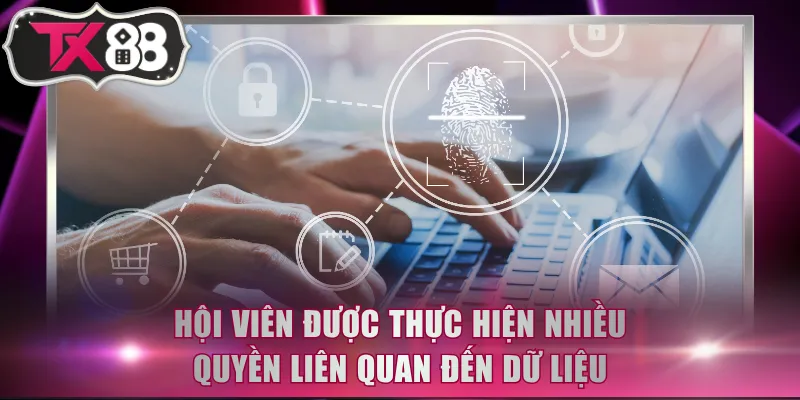 Hội viên được thực hiện nhiều quyền liên quan đến dữ liệu