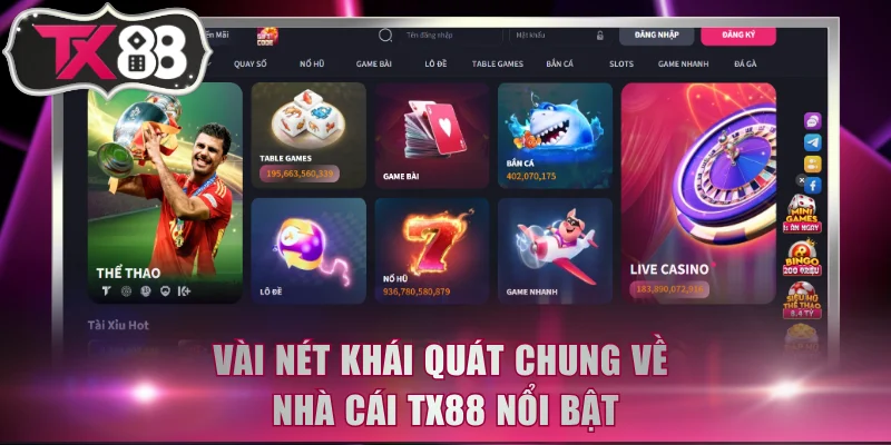 Vài nét khái quát chung về nhà cái TX88 nổi bật